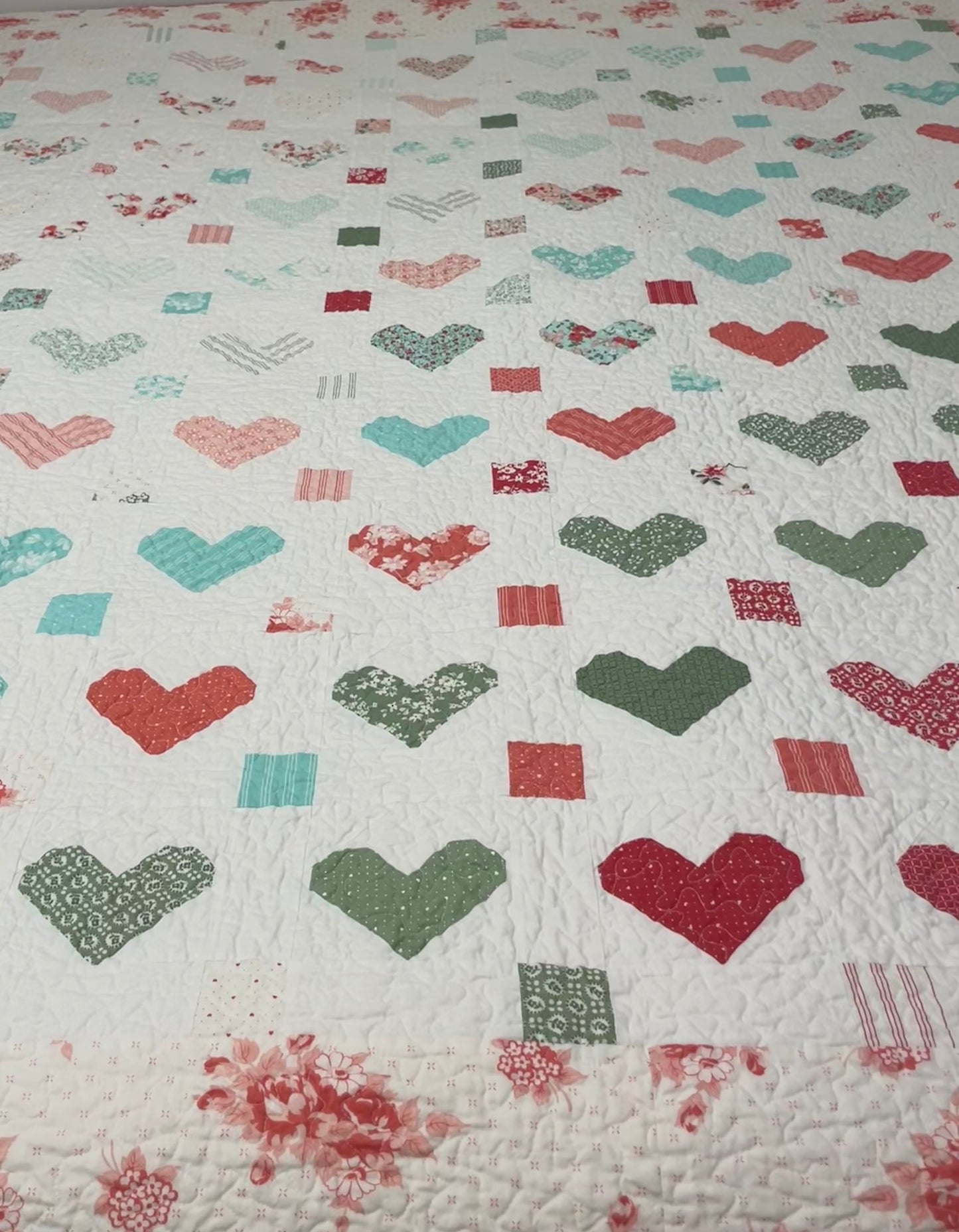 Valentine's Quilt Pattern - Whole Hearted